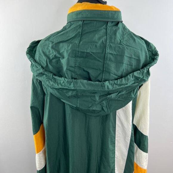 Mitchell & Ness Throwbacks NFL Green Bay PACKERS Full Zip Windbreaker Hood XL - Picture 6 of 11